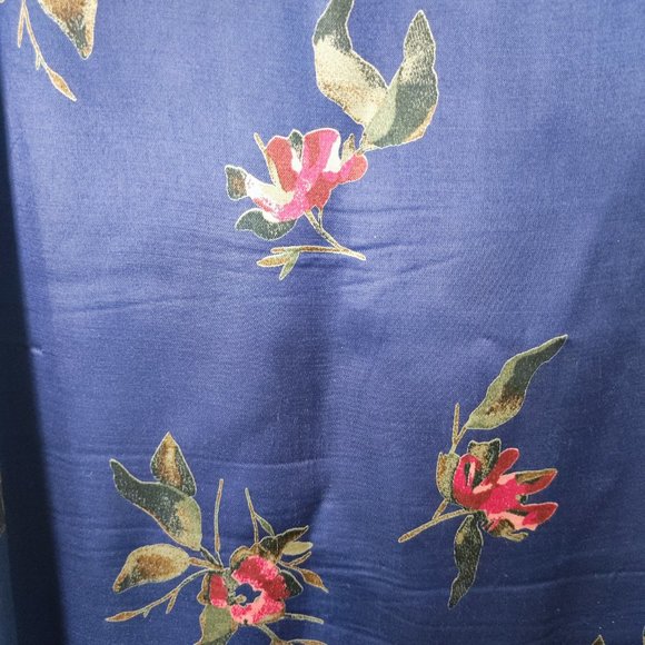 GAP Maxi Dress purple with floral design woman's size M - Picture 7 of 7